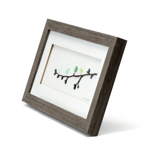 Sharon Nowlan Collection Five of a Kind Birds Wall Art 15" x 8" slide 