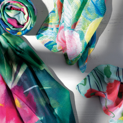 ArtLifting Rectangle Scarf Hydrangea Ajisai slide 