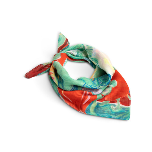 ArtLifting Neckerchief - Floral Stripes slide 