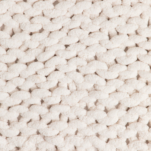 Comfort Collection Cream Chunky Knit Throw Blanket 65" x 70" slide 