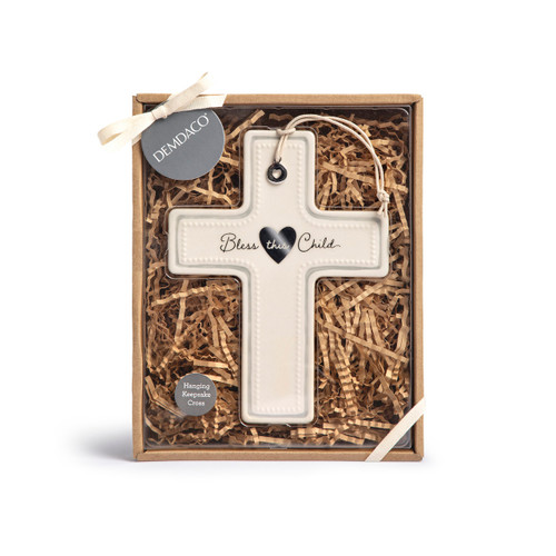 Bless This Child Wall Cross - Neutral slide 