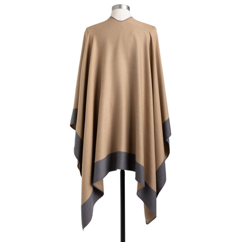Reversible Kimono - Camel and Gray slide 
