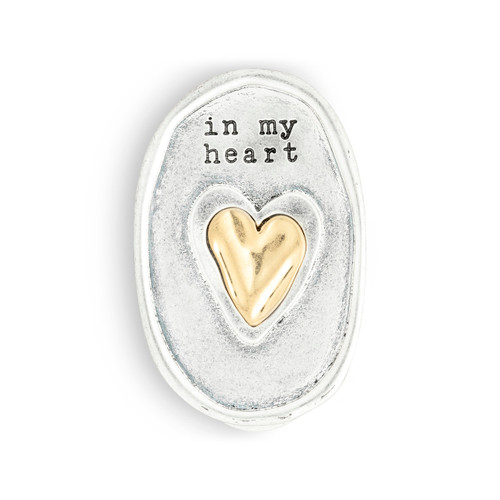 Guardian Angel Collection In My Heart Visor Clip 1.5" x 2" slide 