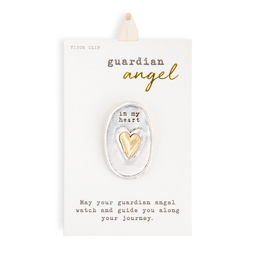 Guardian Angel Collection In My Heart Visor Clip 1.5" x 2" slide 
