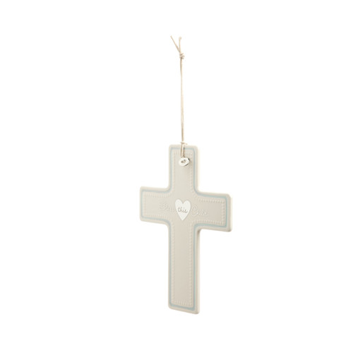Bless This Child Wall Cross - Blue slide 