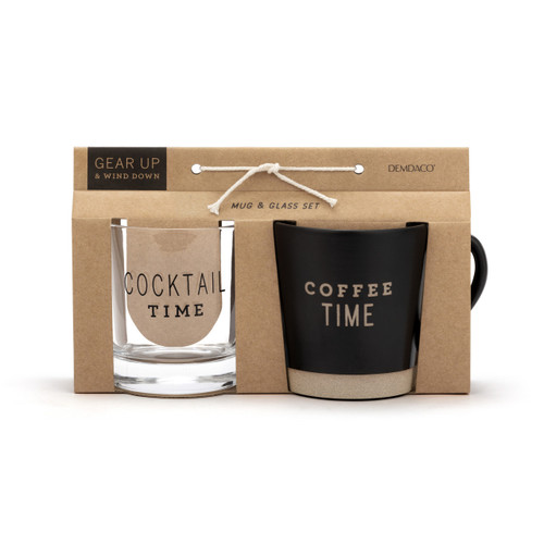 Coffee Time - Mug and Rocks Glass Set slide 