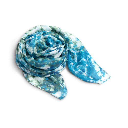 ArtLifting Rectangle Scarf White Flowers slide 