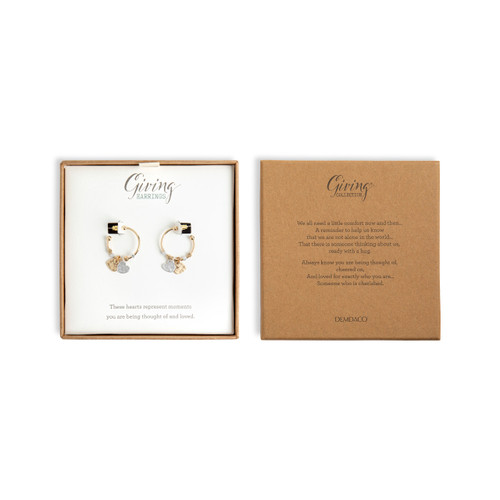 Giving Earrings - Double Heart slide 
