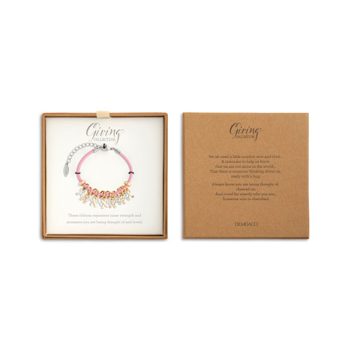Charm Bracelet - Pink Ribbon slide 