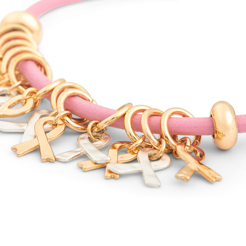 Charm Bracelet - Pink Ribbon slide 