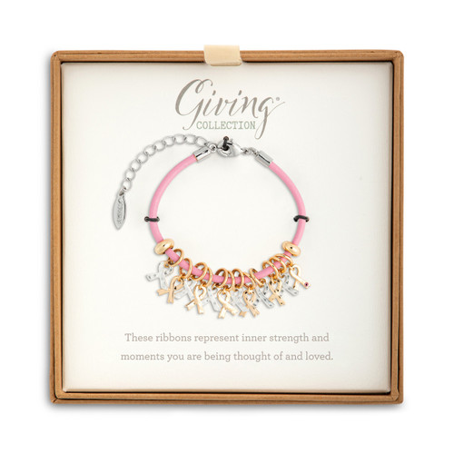 Charm Bracelet - Pink Ribbon slide 