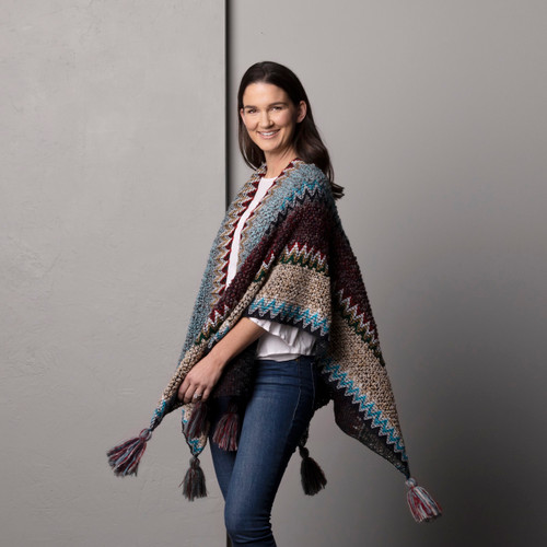 ZigZag Boucle Kimono - Turquoise Mix slide 