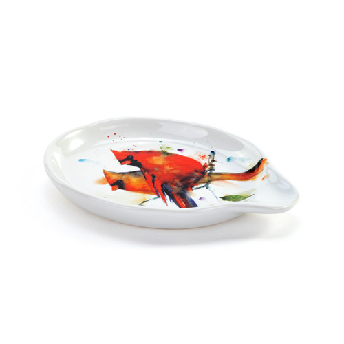 Cardinal Pair Oval Spoon Rest slide 