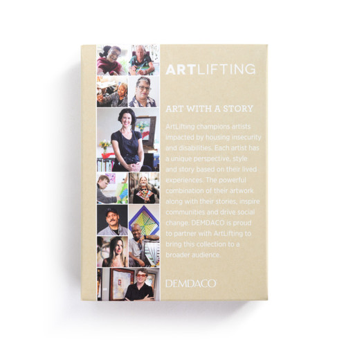 ArtLifting Art Heart - Floral Stripes slide