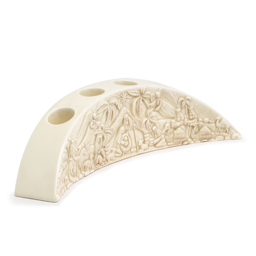 Ceramic Nativity Advent Candle Holder slide