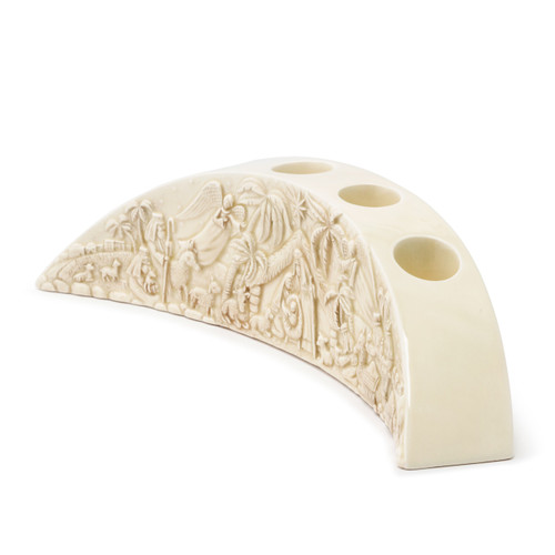 Ceramic Nativity Advent Candle Holder slide 