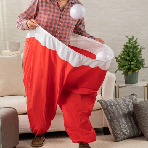 Holiday Old St. Knickers Red Santa Pants Snowball Toss Game slide 