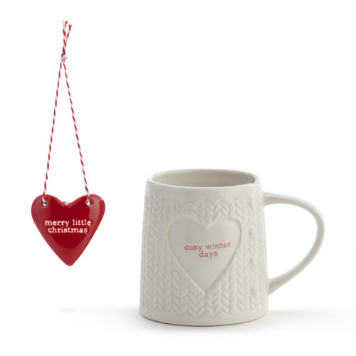 Merry Little Christmas Mug with Ornament Set slide 