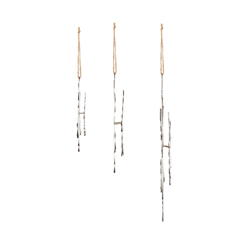 Oversized Metal Snowflake Ornaments  slide 