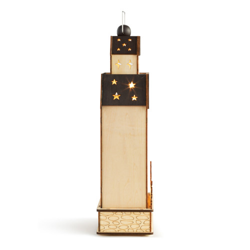 Lit Holiday Woods Lantern slide 