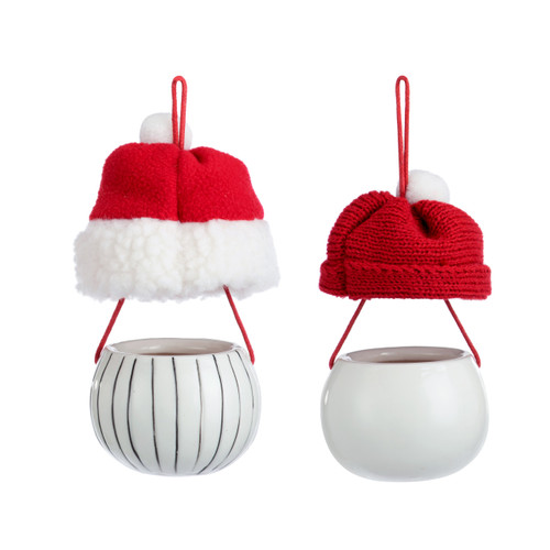 Christmas Character Hat Ornaments - 2 Assorted slide 