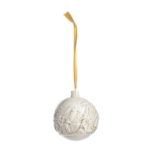 Ceramic Christmas Journey Nativity Ball Ornament slide 