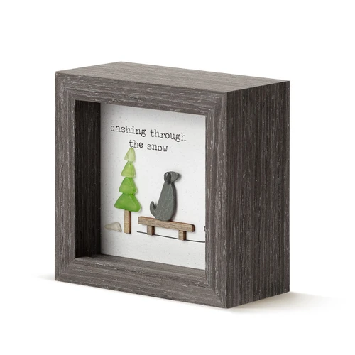 Dashing Through The Snow Shadow Box slide 