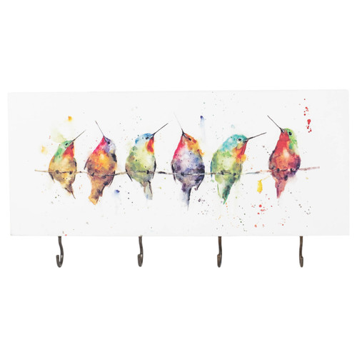 Hummingbirds on a Wire Key Holder slide 