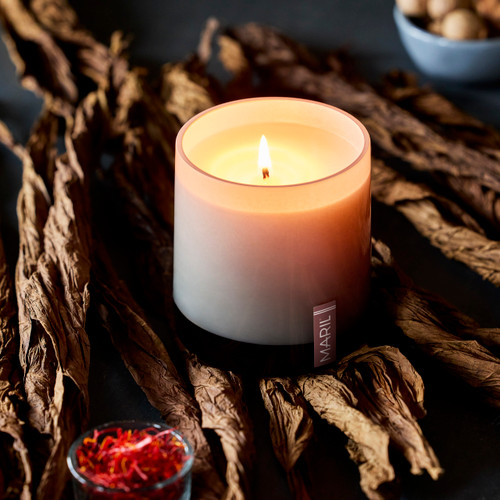 Tobacco + Saffron 8 oz. Candle -MARIL slide 
