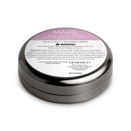 Rosé + Van Orchid 1.75 oz. Demi Candle - MARIL slide 