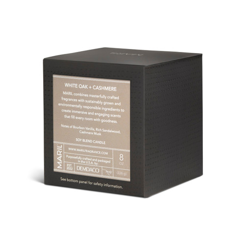 MARIL® Fragrance White Oak + Cashmere Candle 8oz slide 