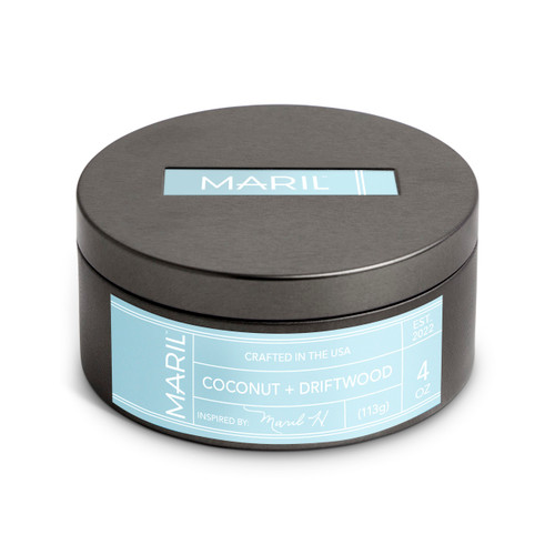 Coconut + Driftwood 4 oz. Travel Candle - MARIL slide 