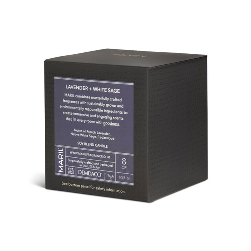 Lavender + White Sage 8 oz. Candle - MARIL slide 