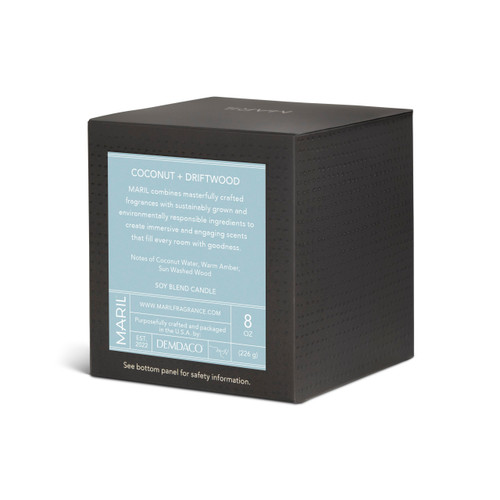 Coconut + Driftwood 8 oz. Candle - MARIL slide 