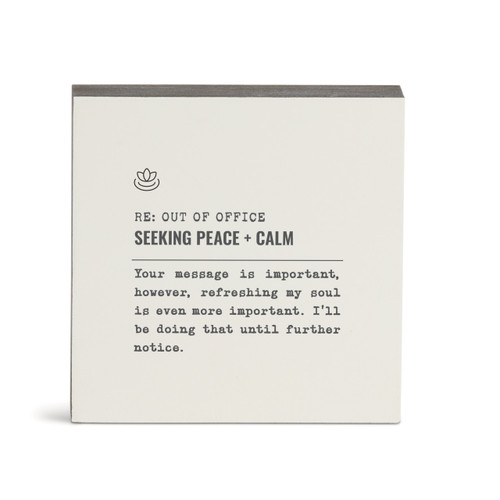 Seeking Peace Wall Art - 6"sq. slide 