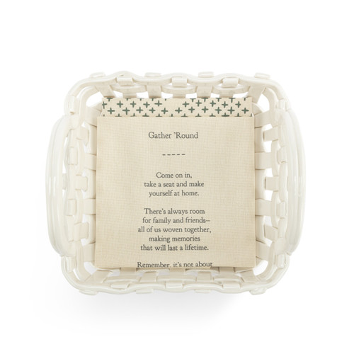 Gather 'Round White Friends & Family Goodie Basket With Towel slide 