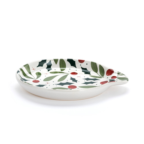 Holly Leaves Spoon Rest slide 