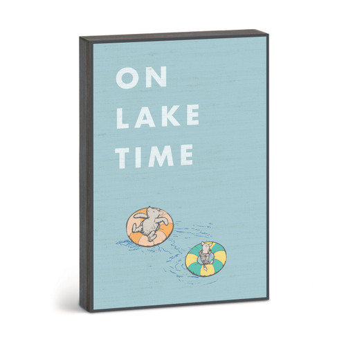 On Lake Time Wall Art - 12x8 slide 