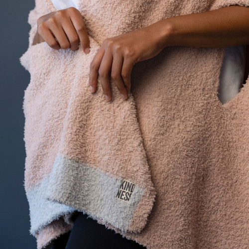 Hooded Wrap - Rose Cloud slide 