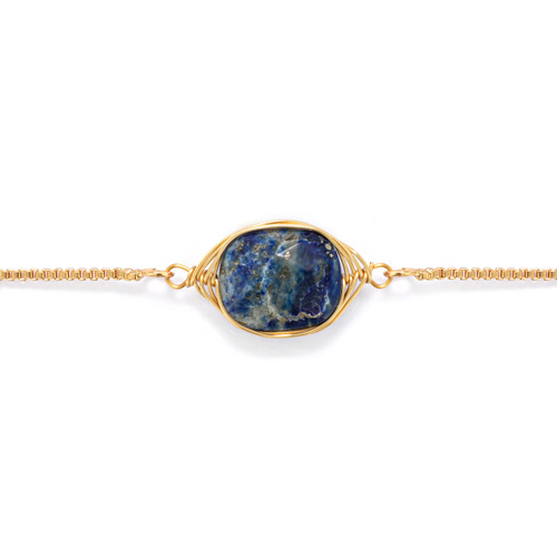 BeMindful Bracelet - Lapis slide 