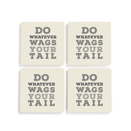 Wags Your Tail Coasters - Set of 4 slide 