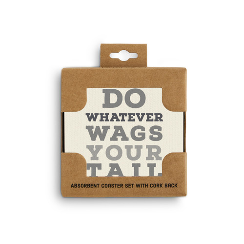 Wags Your Tail Coasters - Set of 4 slide 