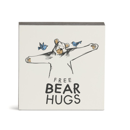 Free Bear Hugs Wall Art - 6"sq. slide 