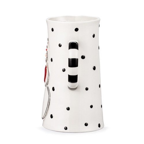 Snowman Polka Dot Pitcher slide 