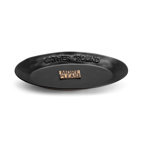Black Gather 'Round Platter slide 