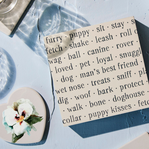 SE Dog Wall Art - 6"sq. slide 