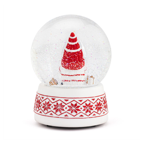 Musical Gnome with Present Snow Globe slide 