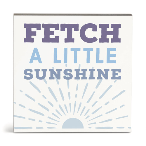 Fetch Sunshine Wall Art - 10"sq. slide 