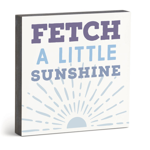 Fetch Sunshine Wall Art - 10"sq. slide 