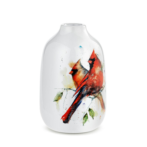 Cardinal Pair Bud Vase slide 